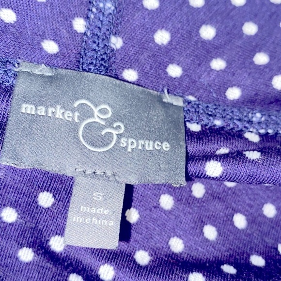 Market & Spruce polka dot & striped cardigan size small - Picture 5 of 6